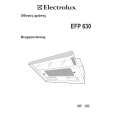 ELECTROLUX EFP630 Owners Manual