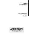 ARTHUR MARTIN ELECTROLUX FE2049N1 Owners Manual