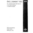AEG LAV1135IW Owners Manual