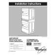 WHIRLPOOL CSP2761KQ1 Installation Manual
