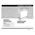 WHIRLPOOL DU830CWDB0 Installation Manual