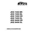 JUNO-ELECTROLUX JKG7493BR Owners Manual