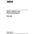 ZANUSSI ZOU884W Owners Manual