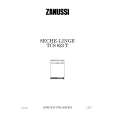 ZANUSSI TCS623T Owners Manual