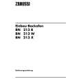 ZANUSSI BN213W Owners Manual