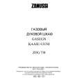 ZANUSSI ZOG730W Owners Manual