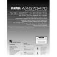 YAMAHA AX570 Service Manual