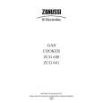 ZANUSSI ZCG640W Owners Manual