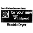 WHIRLPOOL LDE7500W0 Installation Manual