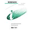 ROSENLEW RW701 Owners Manual