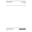 ZANKER DF2400 (PRIVILEG) Owners Manual
