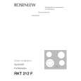 ROSENLEW RKT212F 55C Owners Manual