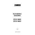 ZANUSSI ZCG5603 Owners Manual