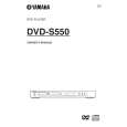 YAMAHA DVD-S550 Owners Manual