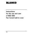 BLANCO BSO660W Owners Manual