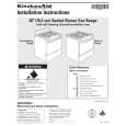 WHIRLPOOL KGST307HBL9 Installation Manual