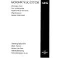 AEG MCDUO220-D/EURO Owners Manual