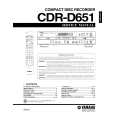 YAMAHA CDR-D651 Owners Manual