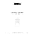ZANUSSI F1406 Owners Manual