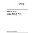 ZANUSSI ZSF30K Owners Manual