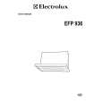 ELECTROLUX EFP936X/A Owners Manual