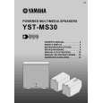 YAMAHA YST-MS30 Owners Manual