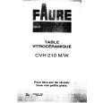 FAURE CVH210M Owners Manual