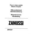 ZANUSSI ZM734T Owners Manual