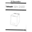 ELECTROLUX WH2430 Owners Manual