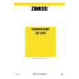 ZANUSSI ZDI6053N Owners Manual