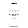ZANUSSI ZPM768X1 FAE M.P.ZA Owners Manual