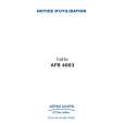 ARTHUR MARTIN ELECTROLUX AFB4003X Owners Manual