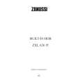 ZANUSSI ZXL626IT Owners Manual