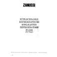 ZANUSSI ZI4160 Owners Manual