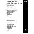 AEG VAMPYR841IELECTR. Owners Manual