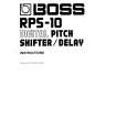 BOSS RPS-10 Owners Manual