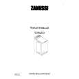 ZANUSSI TOPAZIO Owners Manual