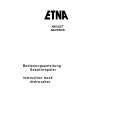 ETNA A8015RVS/E01 Owners Manual