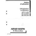ARTHUR MARTIN ELECTROLUX AR3114W Owners Manual
