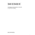 AEG 540E-B Owners Manual