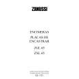 ZANUSSI ZXL65IX Owners Manual