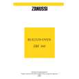 ZANUSSI ZBF360X Owners Manual