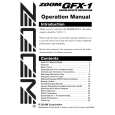 ZOOM GFX-1 Owners Manual