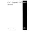 AEG FAV2050-W Owners Manual