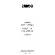 ZANUSSI ZOB541W Owners Manual