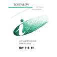 ROSENLEW RW616TE Owners Manual