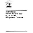 ZANUSSI DF65/14C Owners Manual