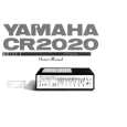 YAMAHA CR2020 Owners Manual