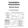 WHIRLPOOL NDE8805AYW Installation Manual