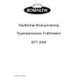 ROSENLEW RTT2055 Owners Manual